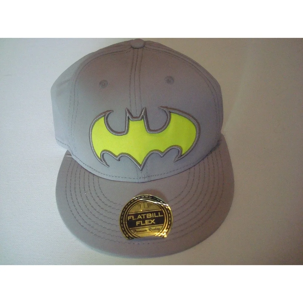 BATMAN OSFM GLOW NEON  BEACH HAT CAP VINTAGE DEADSTOCK R2